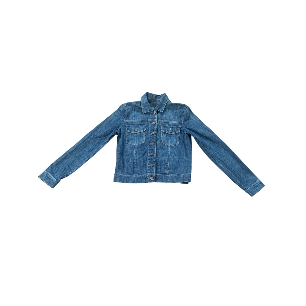 Kut From The Kloth Women's Denim Jean Jacket Long‎ Sleeve Button Front Classic